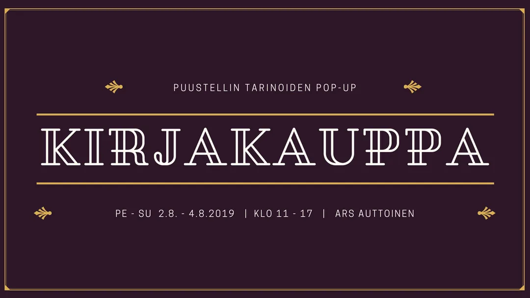 Omakustanteiden pop-up-kirjakauppa